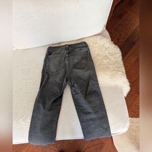 Madewell Washed Black Slim Straight Jeans
